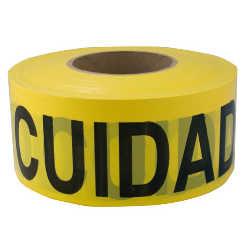 C.H. Hanson 16002 1000' roll CAUTION CUIDADO (Bilingual) 2 Mil 3" Wide