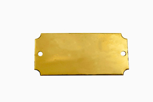C.H. Hanson 41332 Rec Tag-Brass,Notch,1-7/16"x3-1/16", 100pk