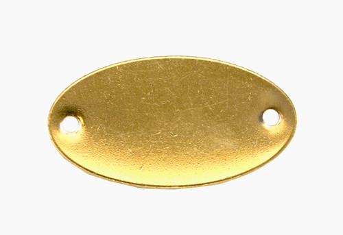 C.H. Hanson 41772 Oval Tag-Brass,1-5/32"x2-1/16", 100pk