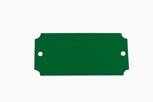 C.H. Hanson 43165 Rec Tag-Anodized Aluminum,Green,Notch,1-7/16"x3-1/16", 5pk