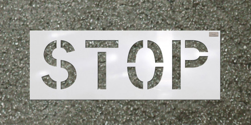 C.H. Hanson 70060 "STOP"- 6"x4" Char. Size