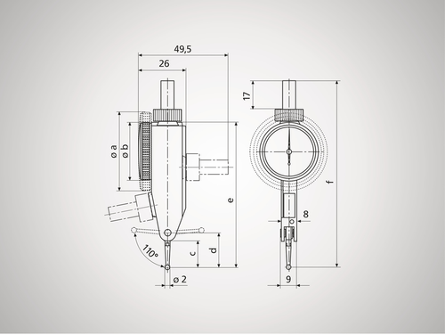 Mahr 4308985KAL 801 SGE Test indicator MarTest, w. c.