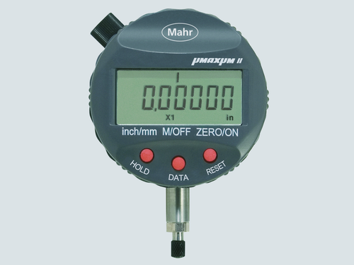 Mahr 2034203 UMAXUM II,+/-.04"RANGE,.375"D X1.5" STEM, ADVANCED, FLAT BK