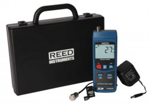REED Instruments R7000SD-KIT DATA LOGGING VIBRATION METER WITH POWER ADAPTER AND SD CARD