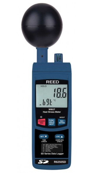 REED Instruments R6250SD DATA LOGGING HEAT STRESS METER, WBGT