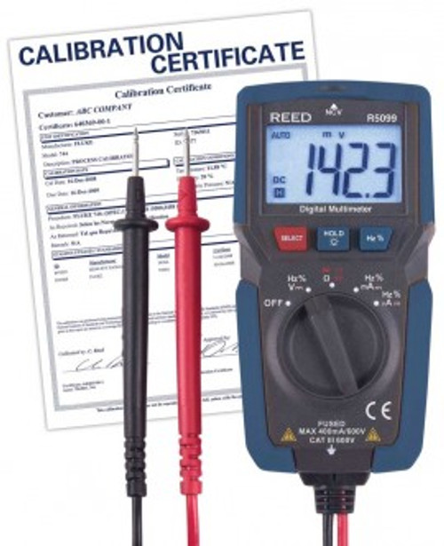 REED Instruments R5099-NIST COMPACT MULTIMETER W/NCV W/NIST CERT