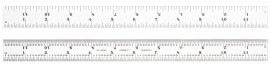Starrett C604R-12 Spring-Tempered Steel Rule, with inch graduations