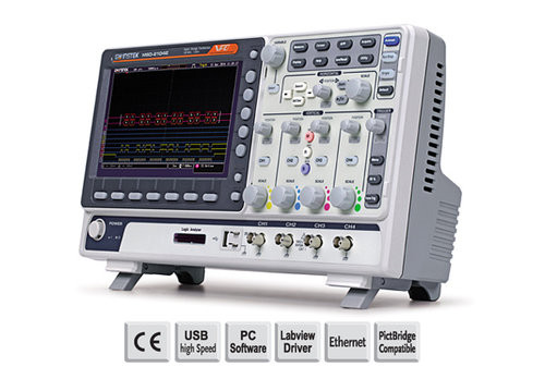 Gw Instek  MSO-2074E 70MHz, 4-channel, Digital Storage Oscilloscope, 16-channel LA