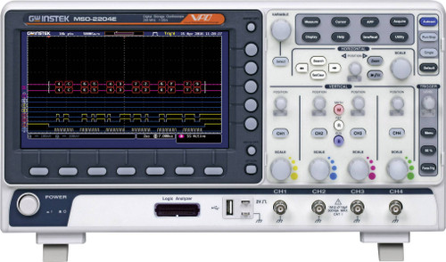 Gw Instek  MSO-2102EA 100MHz, 2-channel, Digital Storage Oscilloscope, 16-channel LA, dual channel 25MHz AFG