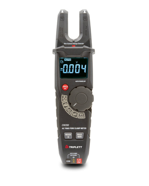 Triplett CM200 200A AC True RMS Open Jaw Clamp  Meter