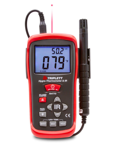 Triplett RHT70 Hygro-Thermometer + Infrared Thermometer