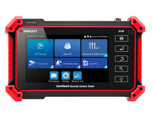 Triplett 8150 CamView5 CCTV Camera Tester, 5" Touchscreen, wifi, HDMI output