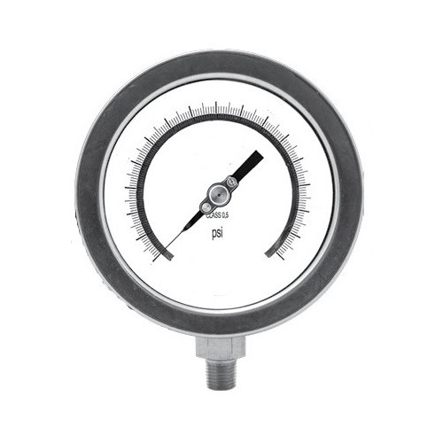 WINTER PTG6018 PTG SERIES 6" 0/2,000 PSI BRASS 1/4" BTM 0.25% ACC