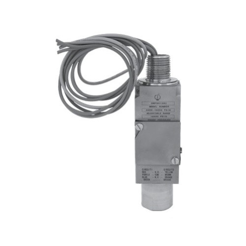 WINTER 9WPSH092CCVN2S 9WPS SWITCH, ALL SS, 700 TO 5000 PSI, DPDT, 18" LEADS, 1/2"NPT