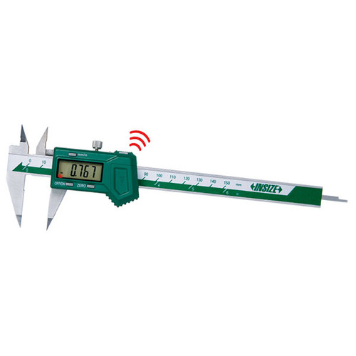 Insize 1183-300Awl Electronic Point Caliper, 0-12"/0-300Mm, Graduation .0005"/0.01Mm, Built-In Wireless