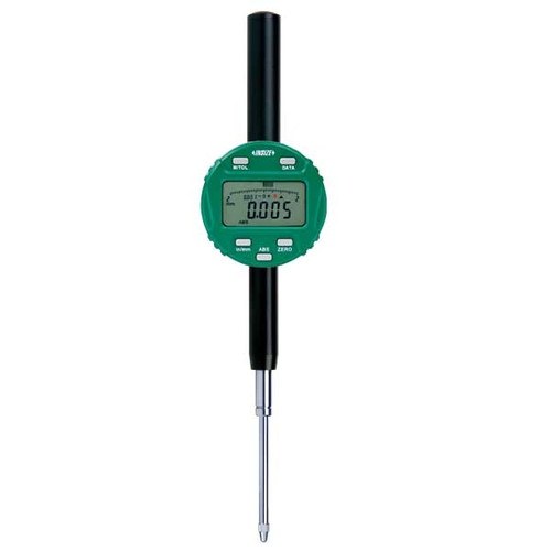Insize 2138-50E Electronic Indicator (With Transmit Button And Light), 2"/50.8Mm, Graduation .00005"/0.001Mm, Lug Back