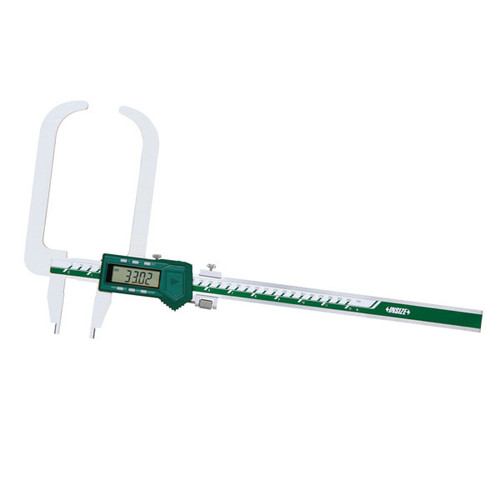 Insize 1536-300Wl Electronic Wall Thickness Caliper, 0-12"/0-300Mm, .0005"/0.01Mm, Built-In Wireless