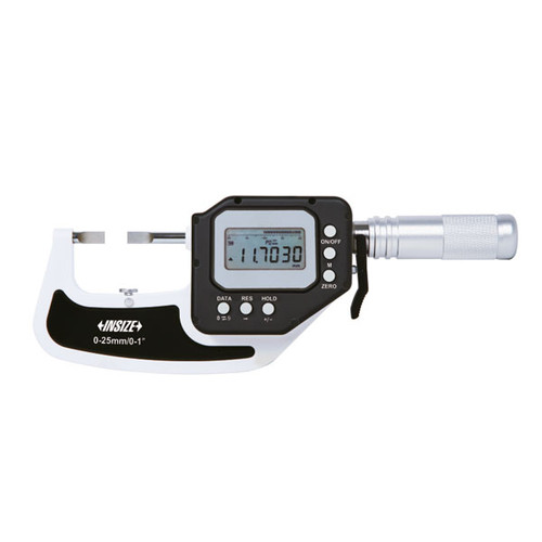 Insize 3352-50Wl High Precision Digital Blade   Micrometers/Snap Gage (Built-In Wireless), 25-50Mm/1-2", .0002Mm/.00001"