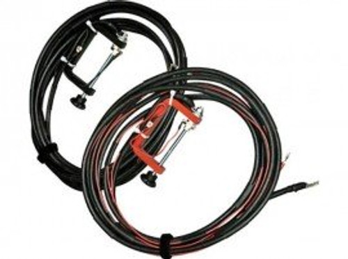 AEMC 2129.87 Lead Set of 2, 50 ft Color-coded Kelvin Leads with 3" C-Clamp for Models 6290 & 6292 {SPECIAL ORDER ONLY}