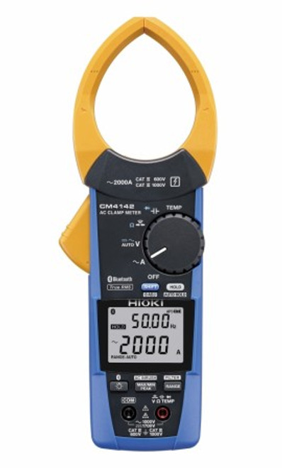 Hioki CM4142 AC Clamp Meter 2000A w/Bluetooth