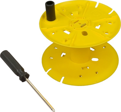 Aemc 5000.18 Empty replacement reel for ground kits (holds up to 500ft of wire) Outer Ø: 7.5" - Inner Ø: 3.75" - Width: 4.56"