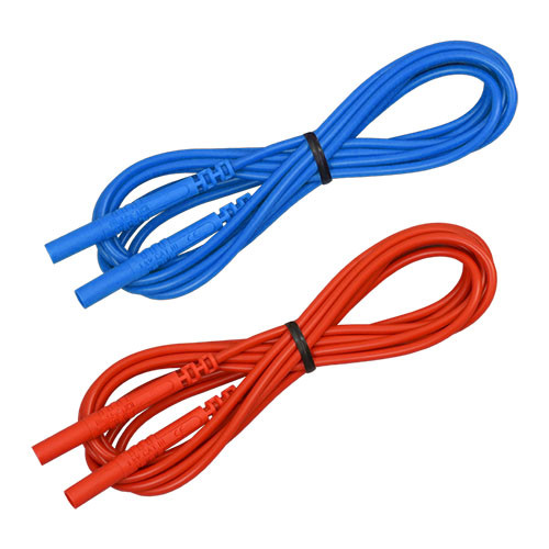 Aemc 5000.34 Lead - set of 2, color-coded (red/blue) leads for use with AEMC ground tester reels incorporating banana jack input