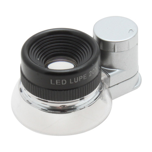 Aven 26052 26052 - Portable Magnifier Loupe (20x) with built-in lighting.