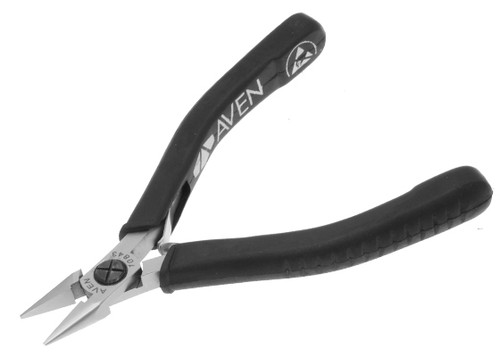 Aven 10843 - PLIERS STEALTH SHORT CHAIN NOSE 5" 5" WITH SERRATED JAWS, STAINLESS STEEL