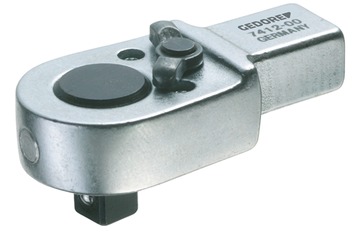 Gedore 7672710  Rectangular reversible ratchet head 1/4" SE 9x12 7412-00