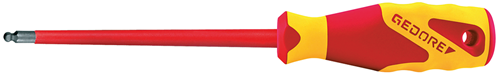 Gedore 2824493 VDE Screwdriver, ball end, 3 mm VDE 2163 K 3