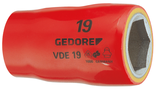 Gedore 6123670 VDE Socket 1/2" 27 mm VDE 19 27