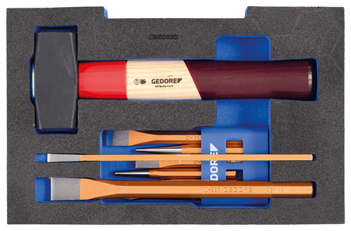 Gedore 2835932 Chisel set, in 1/2 L-BOXX 136 Module 1100 CT1-350