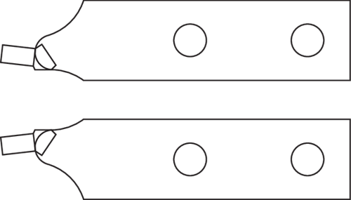 Gedore 5702810 Pair of spare tips, angled, d 3.5 mm E-8000 A 51