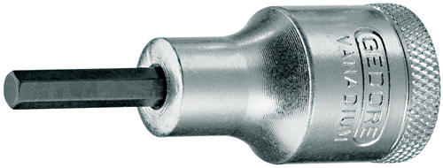 Gedore 6153070 Screwdriver bit socket 1/2" in-hex 4 mm IN 19 4