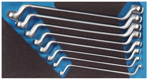 Gedore 2308827 Ring spanner set in 1/3 Check-Tool module 1500 CT1-2