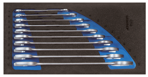 Gedore 2308851 Open ended spanner set in 1/3 Check-Tool module 1500 CT1-6