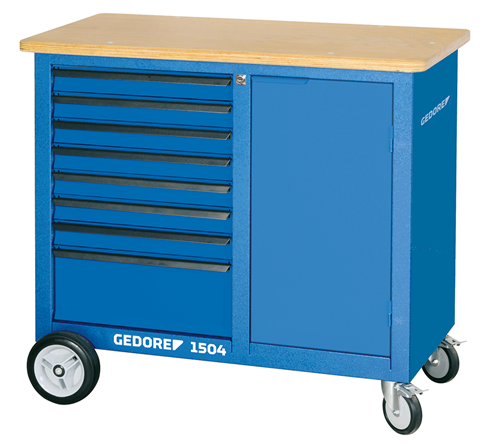 Gedore 1814931 Mobile workbench with 8 drawers 1504 0701