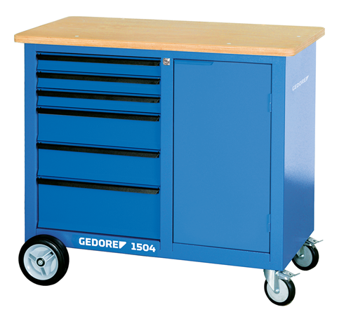 Gedore 1814958 Mobile workbench with 6 drawers 1504 0321
