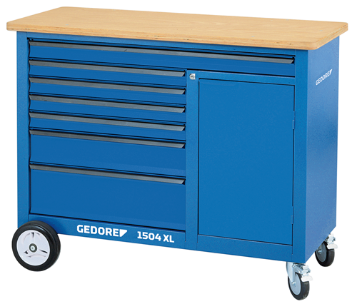 Gedore 1988468 Mobile workbench, 1.25 m wide 1504 XL