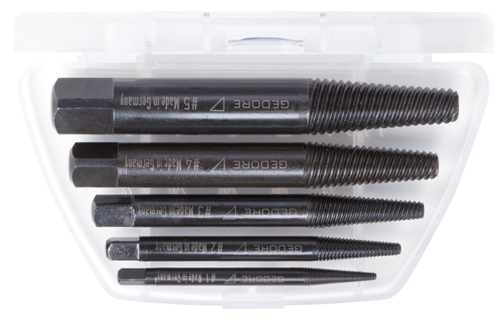 Gedore 6759620 Bolt extractor set 5 pcs M3-M18 8551-55