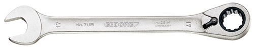 Gedore 2297272 Combination ratchet spanner, reversible, 10 mm 7 UR 10
