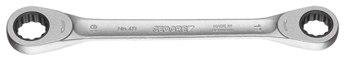 Gedore 2306816 Flat ring ratchet spanner 17x19 mm 4 R 17x19