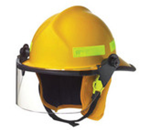 MSA 660CFSY Fire Helmet, 660C, Fs, Yellow Std
