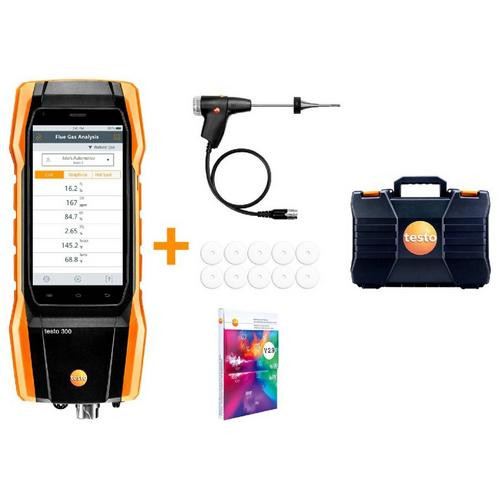 Testo 0564 3004 92 testo 300 Pro Commercial Analyzer Kit (O2 & CO installed. Field upgradable for NO)