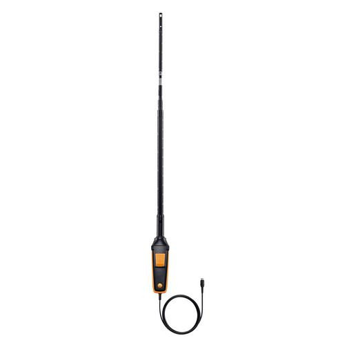 Testo 0635 1572 Hot wire probe incl. temperature and humidity sensor, fixed cable