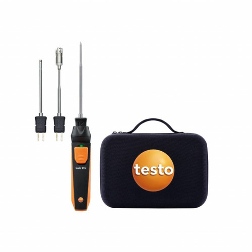 Testo 0563 5915 testo 915i - Smart Probe set (TC type K) - includes air probe, immersion/penetration probe, surface probe, carry case