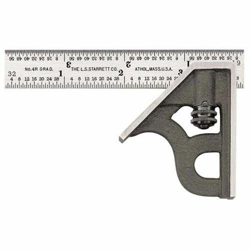    Starrett 11H-6-4R 6" Combination Square with Square Head