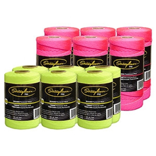 U.S. Tape  35062  Fluorescent Pink  REPLACEMENT LINE  125ft.(1/8lb.)BRAIDED