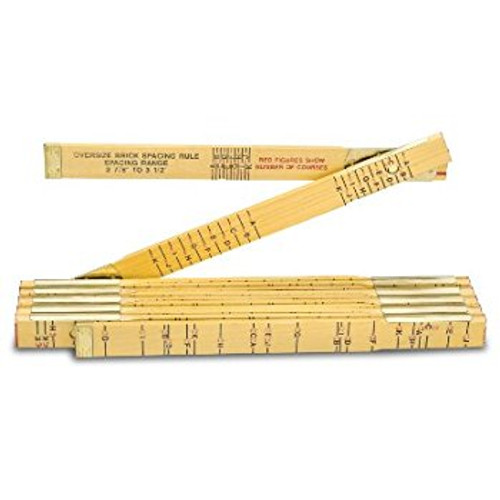 U.S. Tape  55110  Brick Spacing Scale  RHINO FOLDING RULERS  5/ x 6