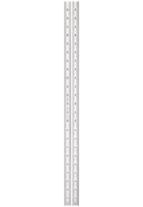 Starrett C316R-24 Full Flexible Steel Rule with Inch Graduations, 16R, 24"